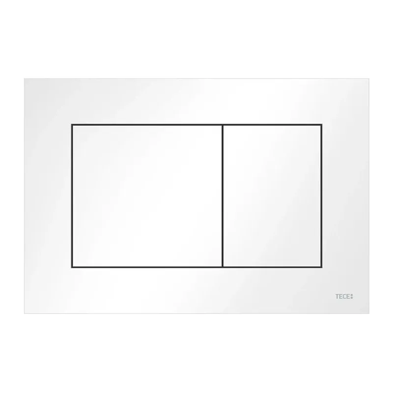 Ūdens nolaišanas poga Tece 9240400, balta krās.