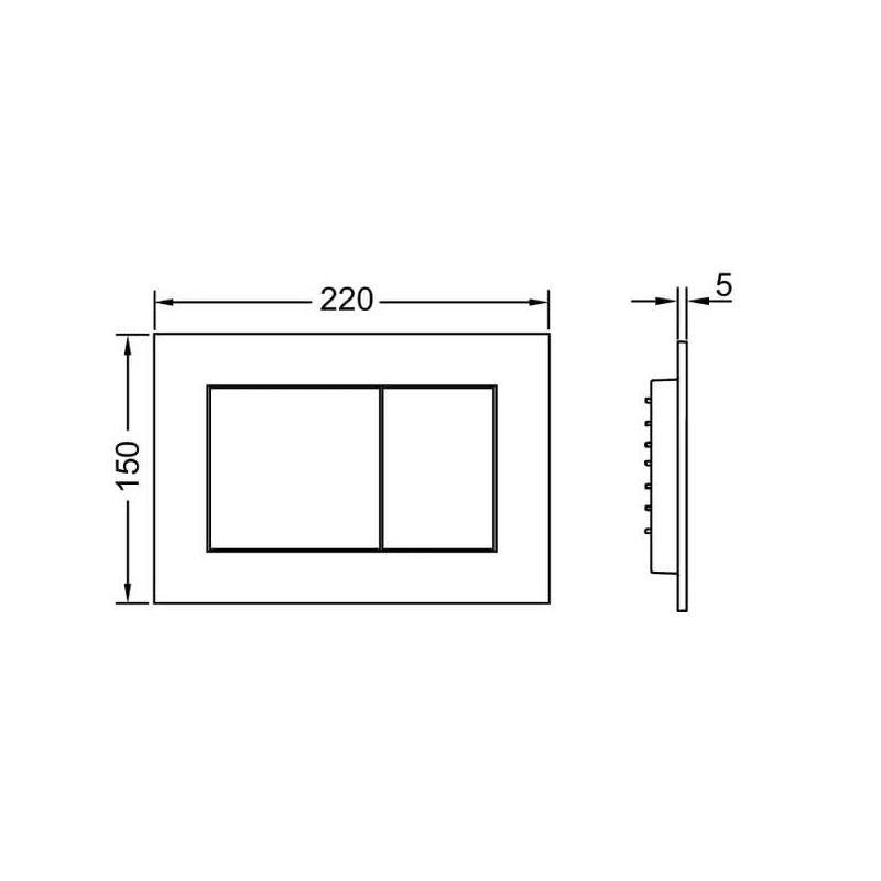 TECE 9240400 ūdens izvades poga