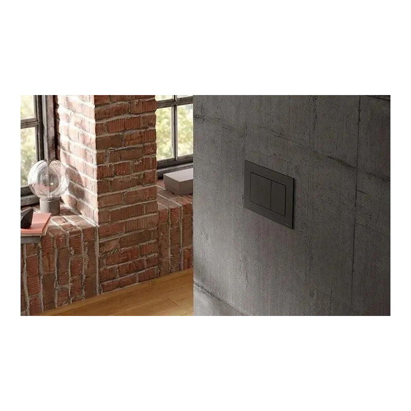 Ūdens nolaišanas poga Tece 9240407, melna krās.