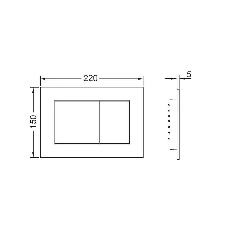 Ūdens noplūdes poga TECEnow metāliski misiņa