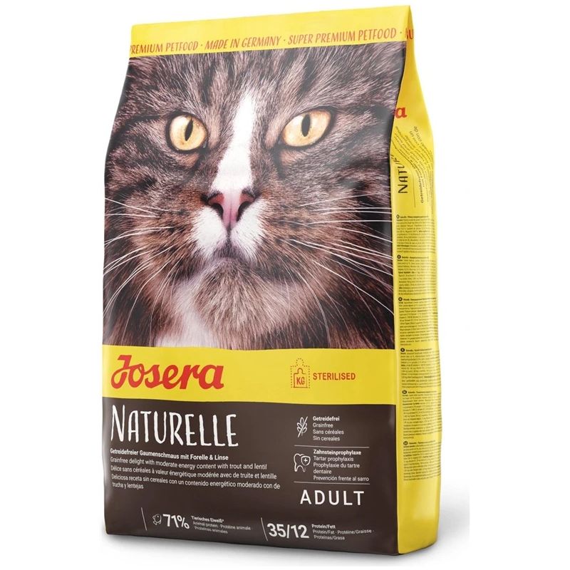 Sausas ėdalas katėms Josera NATURELLE. 2 kg.