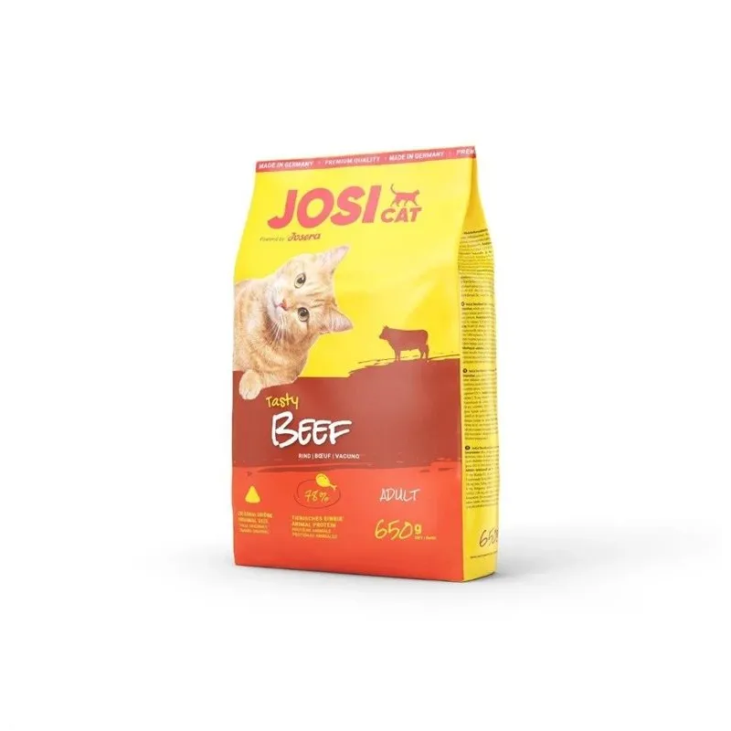 Sausā kaķu barība JosiCat, liellopa gaļa, 0.65 kg
