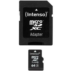 Kortelė atminties intenso micro sdxc 64 gb