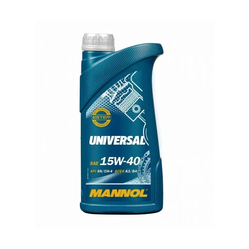 Motoreļļa Mannol Universal 15W - 40, minerālu, 1 l