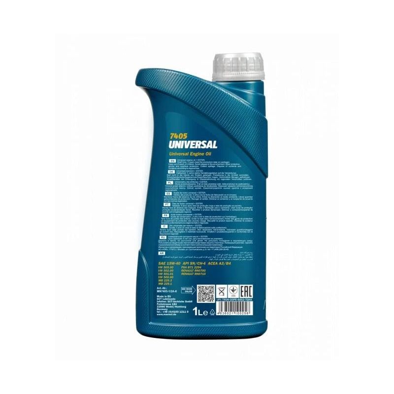 Motoreļļa mannol universal 15w-40 1l