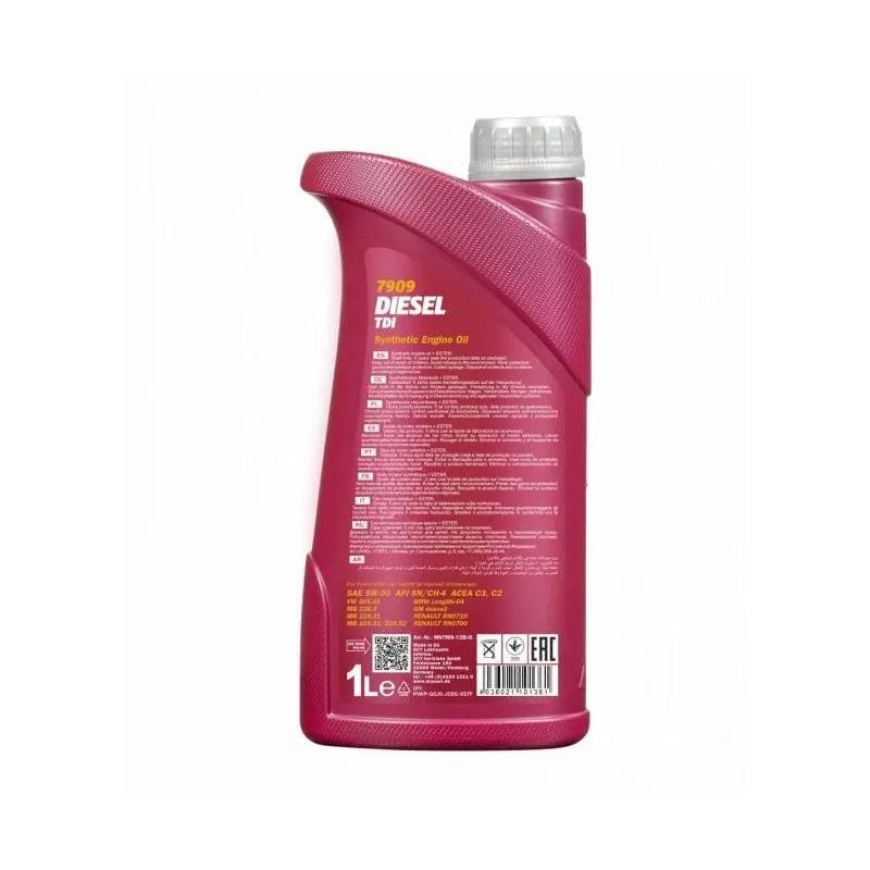 Motoreļļa Mannol Diesel TDI 5W - 30, sintētiskais, 1 l