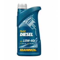 Automobilio variklio tepalas Mannol Diesel. 15W-40. 1 l