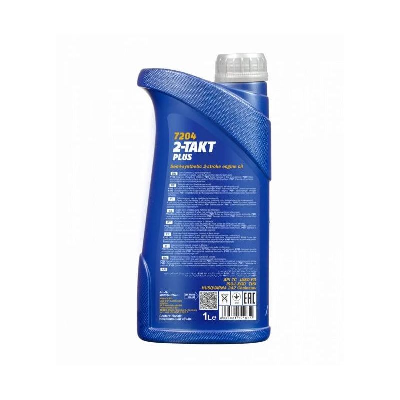 Eļļa Mannol, daļēji sintētiska, mototehnikai, 1 l