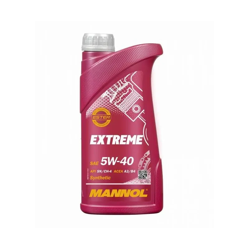Motoreļļa Mannol Extreme 5W - 40, sintētiskais, 1 l