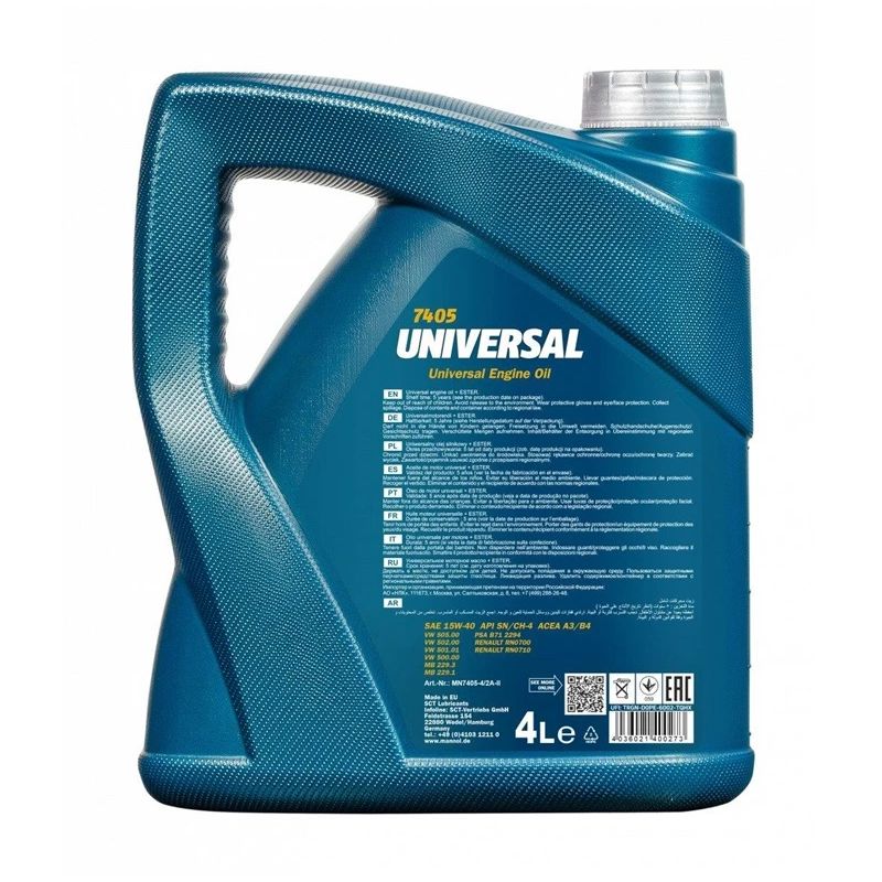 Automobilio variklio tepalas Mannol Universal. 15W-40. 5 l