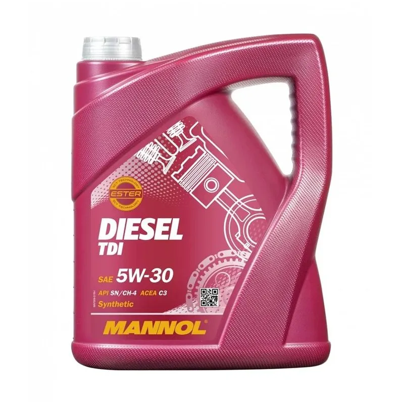 Motoreļļa Mannol Diesel TDI 5W - 30, sintētiskais, 5 l
