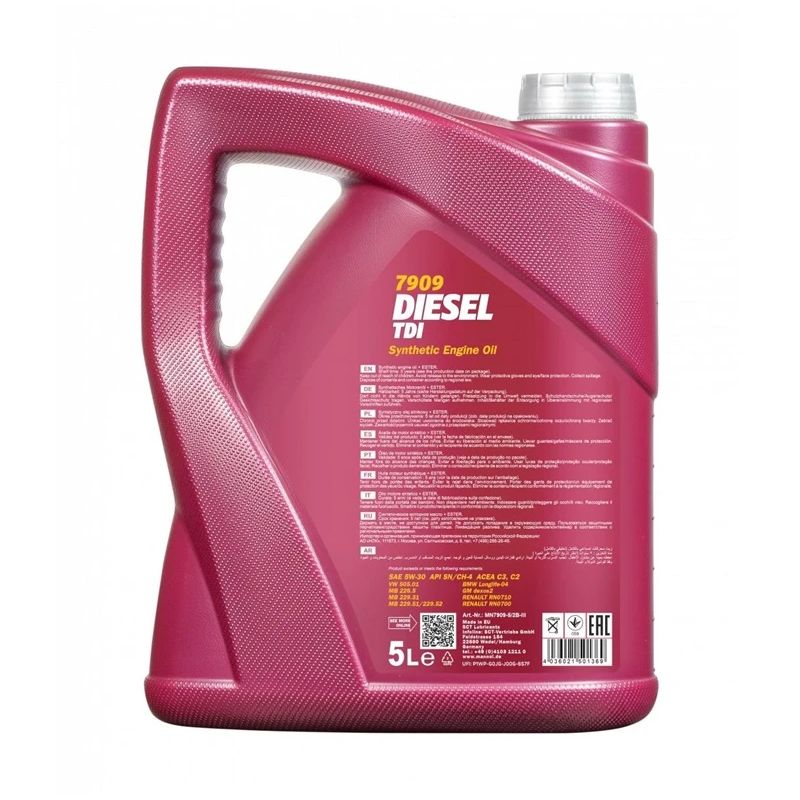 Sintētiska Motoreļļa Mannol Diesel TDI 5w-30.5l