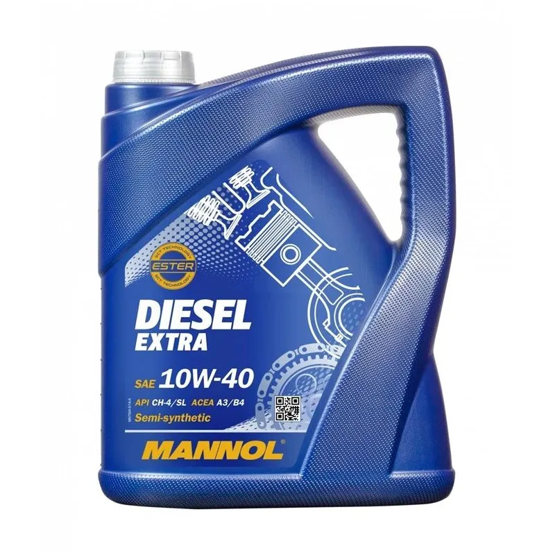 Motoreļļa Mannol Diesel Extra 10W - 40, daļēji sintētiska, 5 l