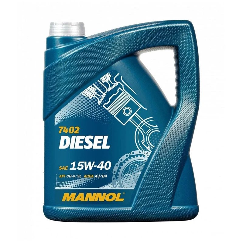Automobilio variklio tepalas Mannol Diesel. 15W-40. 5 l