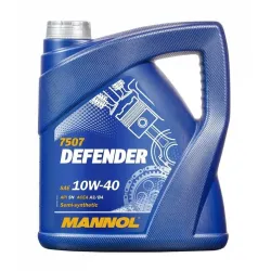 Машинное масло Mannol Defender 10W - 40, полусинтетическое, 5 л