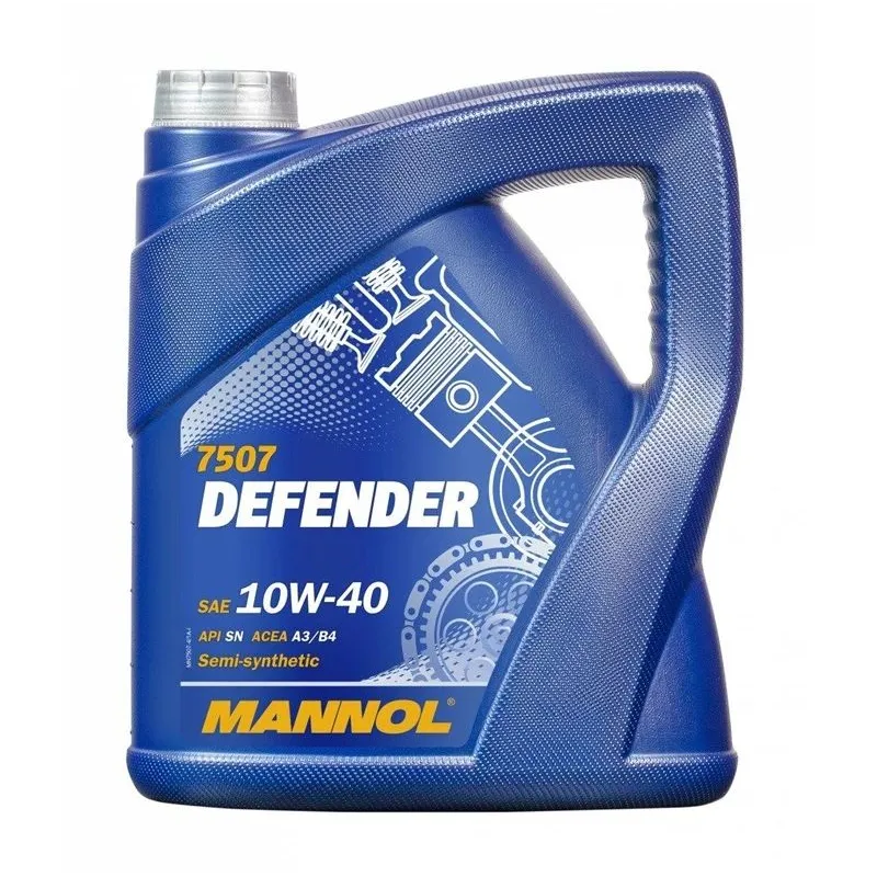 Motoreļļa Mannol Defender 10W - 40, daļēji sintētiska, 5 l