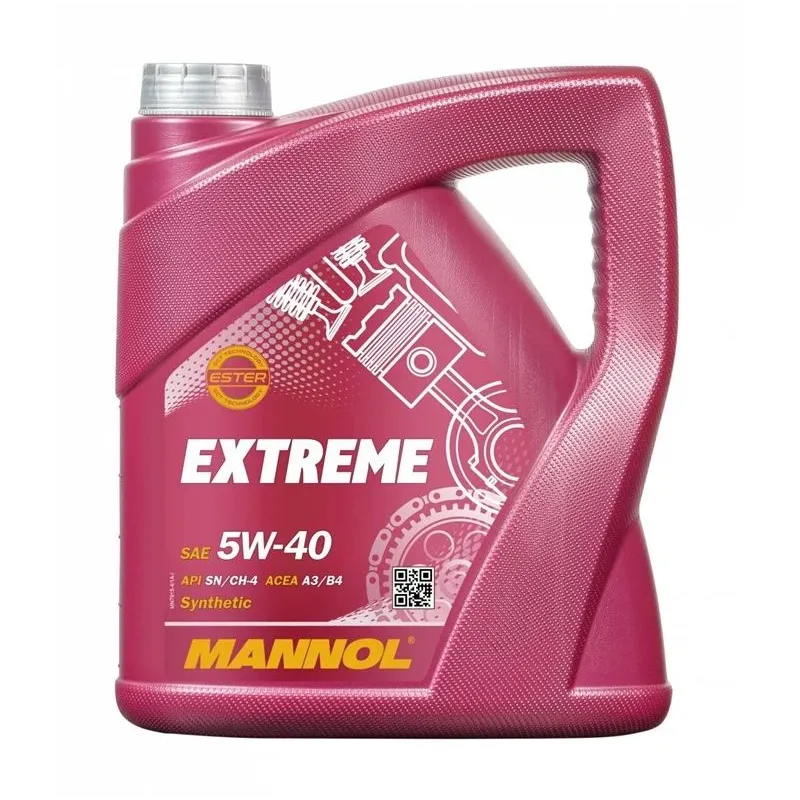 Motoreļļa Mannol Extreme 5W - 40, sintētiskais, 5 l
