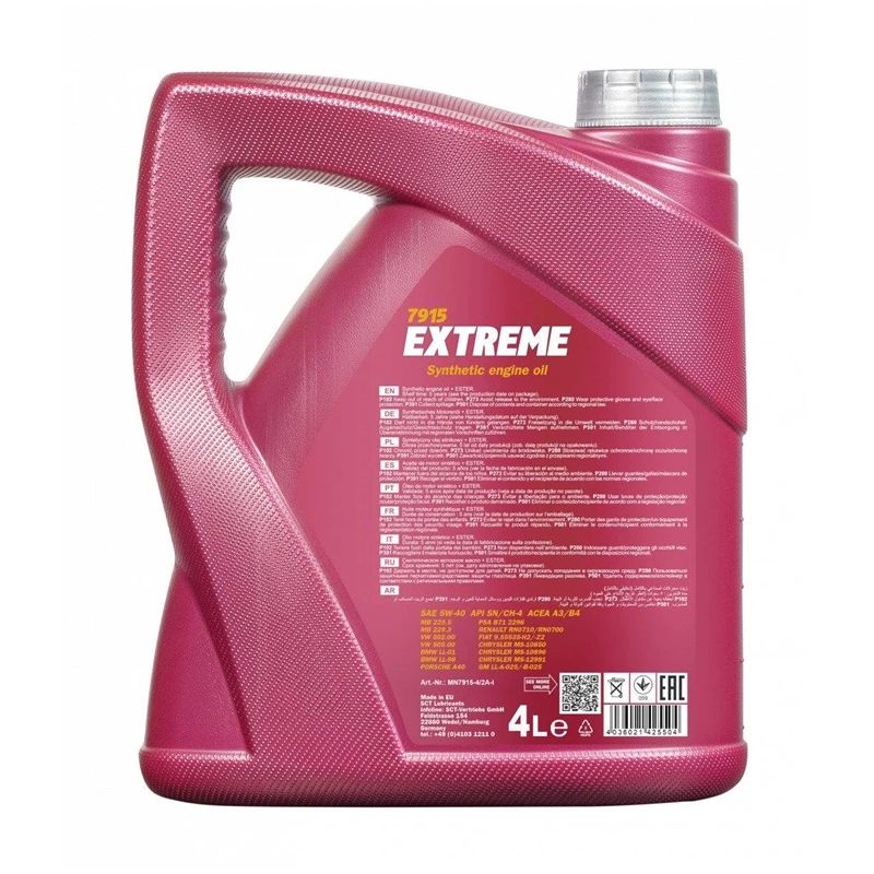 Motoreļļa Mannol Extreme 5W-40 5l