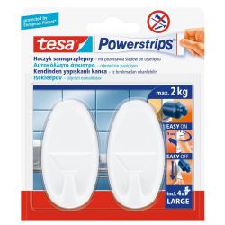 Āķīši Ovale, ūdensizturīgi, balti, 2 gab