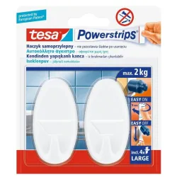 Konks, 62 mm x 44 mm x 12 mm, valge v.