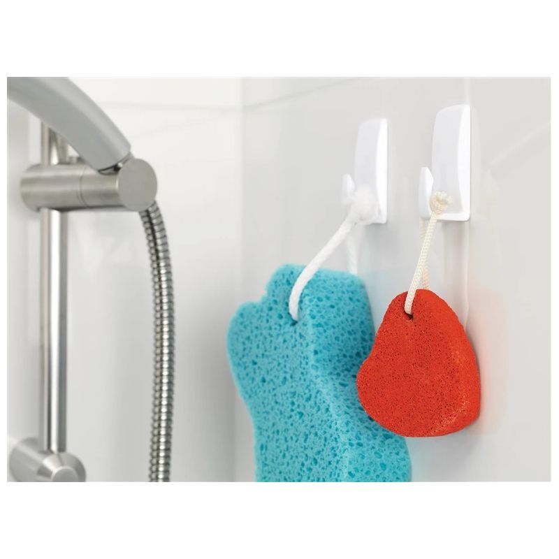 Āķis ūdensizturīgs. balts. 2gab