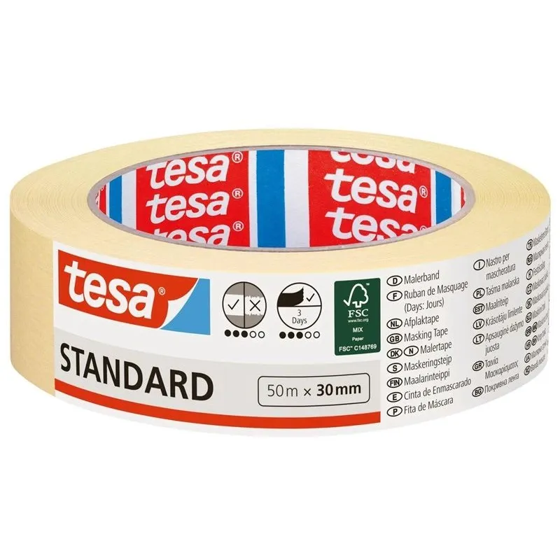 Krāsošanas lenta Tesa, 50 m x 3 cm