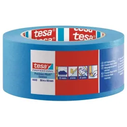 Krāsošanas lente jutīgām virsmām UV. Tesa 50 m. 50 mm