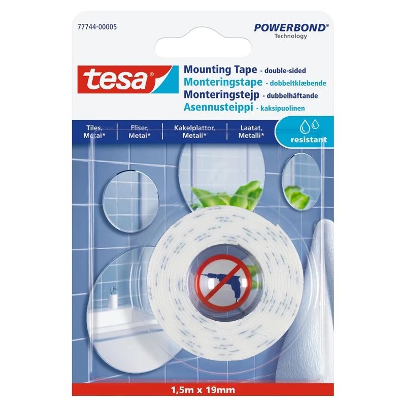 Divpusējā lente 1.5mx19mm spoguļiem