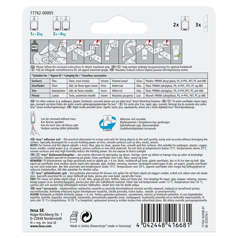 Āķi rāmja pakarināšanai. 77762. 2X2 kg. flīzēm