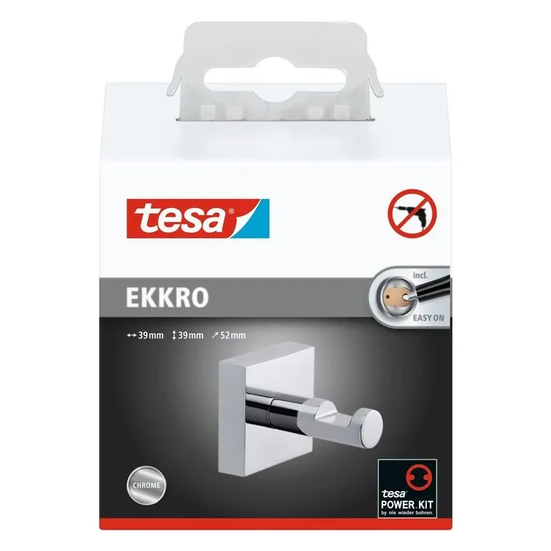 Āķis Tesa, 52 mm x 39 mm x 39 mm, hroma