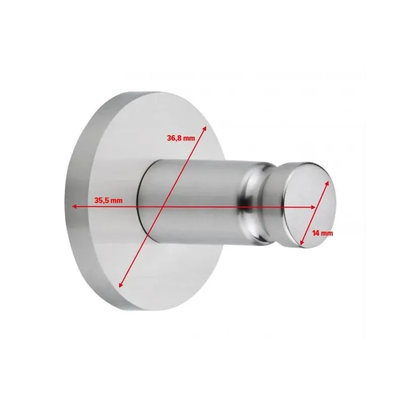 Āķis Tesa 40304, 36 mm x 36 mm x 36 mm, nerūsējošā tērauda