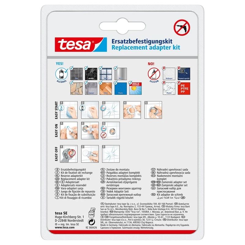 Tesa rezerves montāžas komplekts bk20