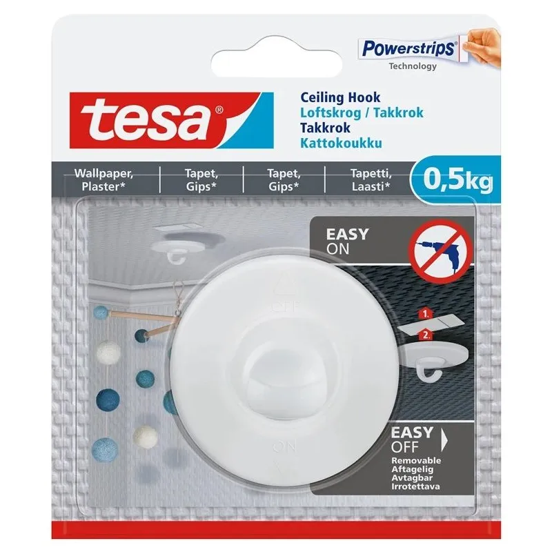 Drēbju āķis Tesa Tesa, balta