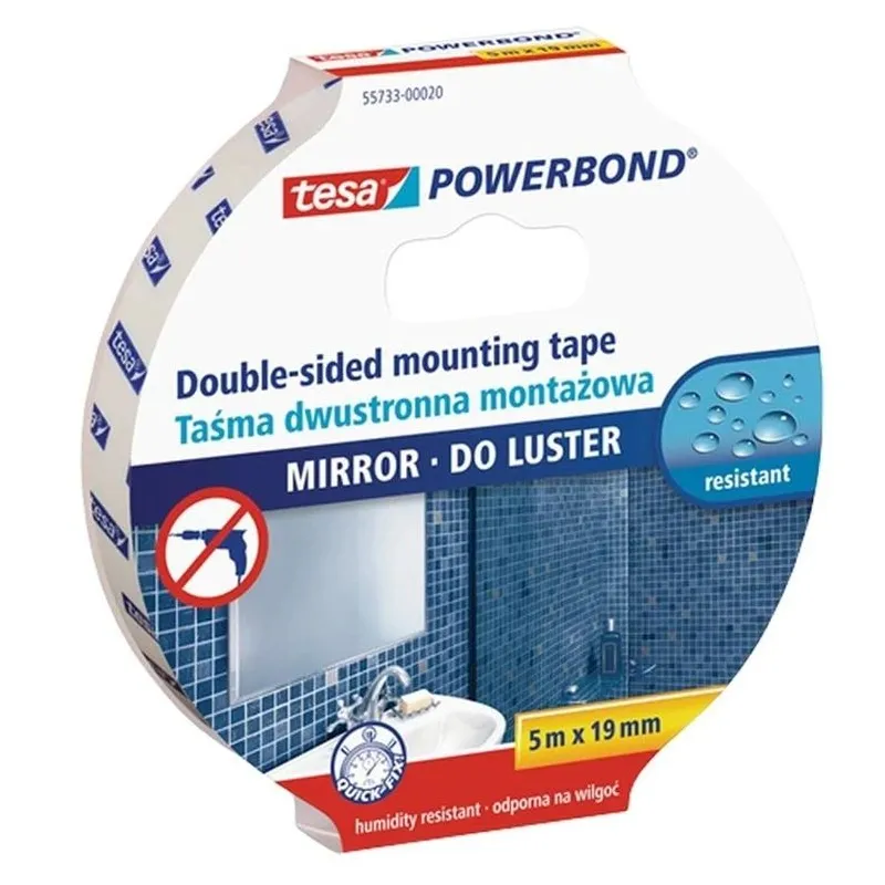 Lipni juostelė Tesa 55733-00020, dvipusė, 5 m x 19 mm