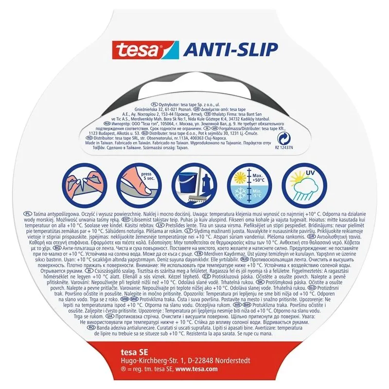 Līmlente Tesa extra resistant, Vienpusējs, 5 m x 5 cm