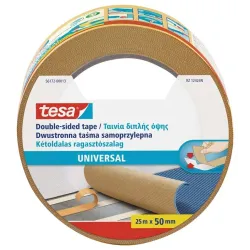 Клейкая полоска Tesa Universal, двусторонняя, 25 м x 50 мм