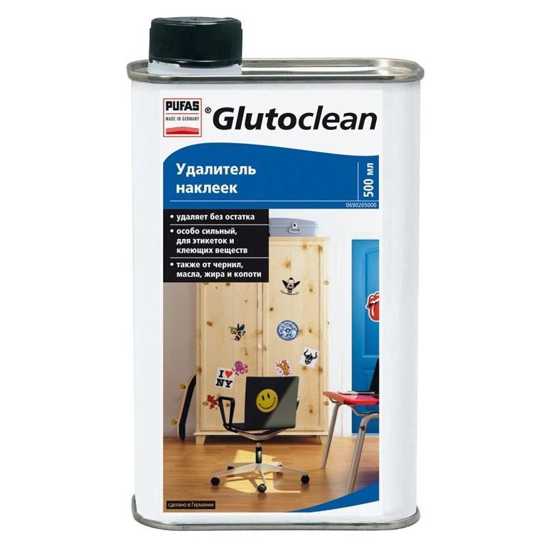 Tīrīšanas līdzeklis uzlīmēm pufas 500ml
