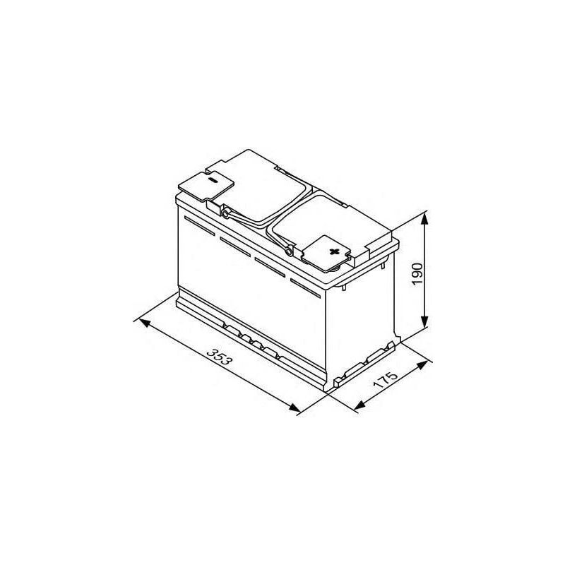 Akumulators Bosch S5. 100 Ah. 830 A. 12 V