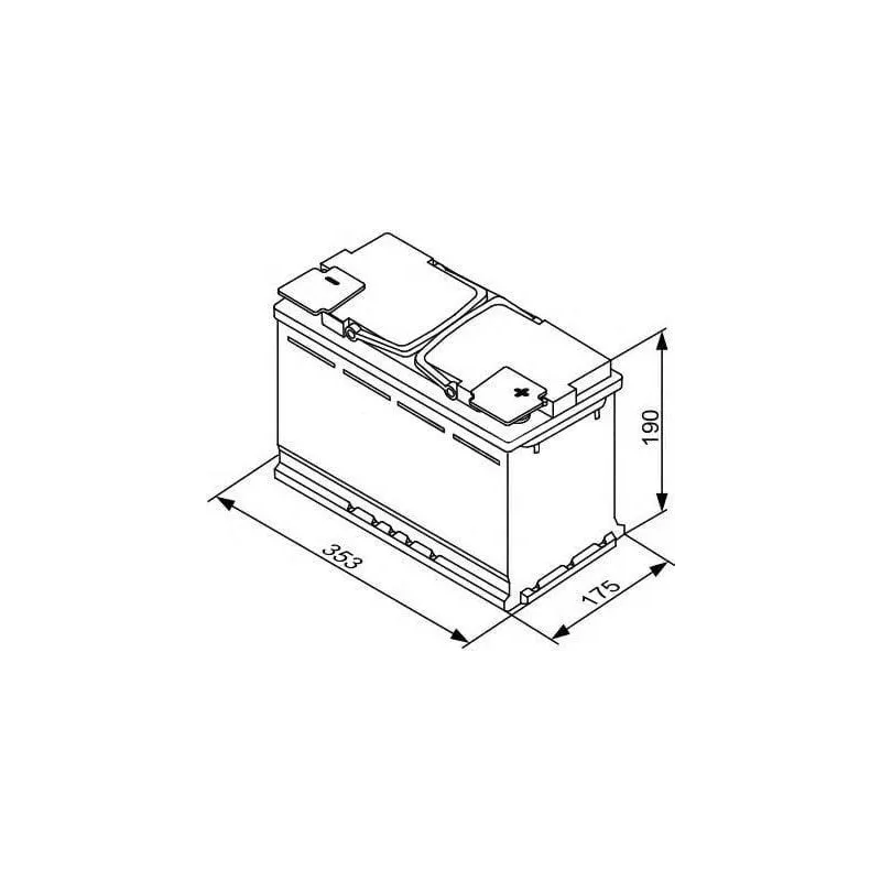 Akumulators Bosch S5, 12 V, 100 Ah, 830 A