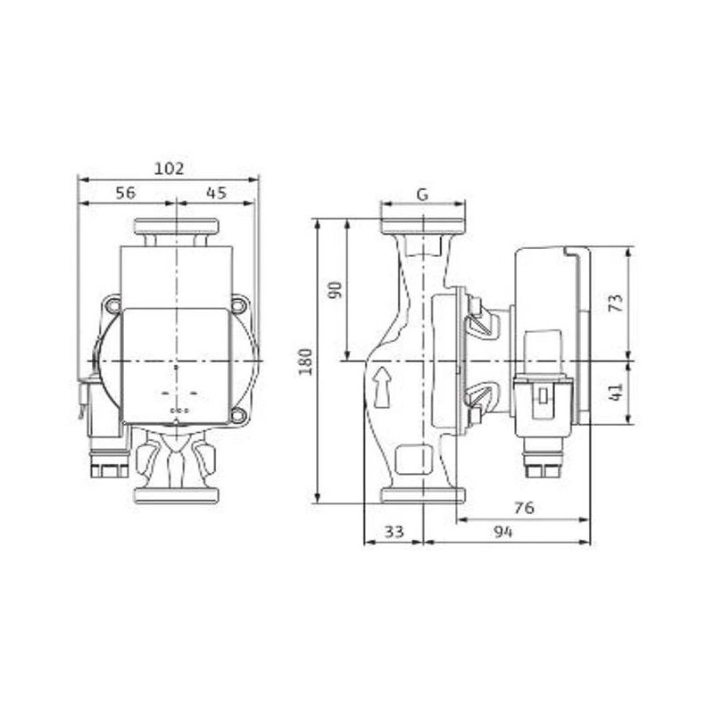 Sūknis cirkulācijas atmos pico 25-1-4