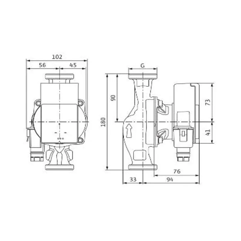 Cirkulācijas sūknis Wilo Atmos PICO 25-1-4, 180 mm, 4 - 20 W