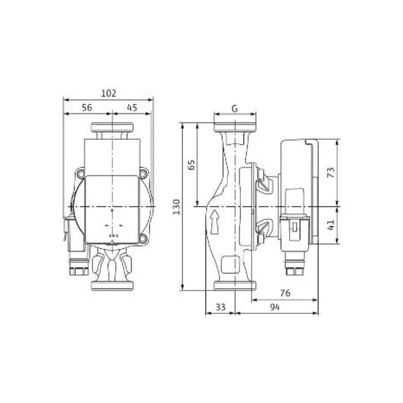 Cirkulācijas sūknis Wilo Atmos PICO 25-1-6, 130 mm, 4 - 40 W