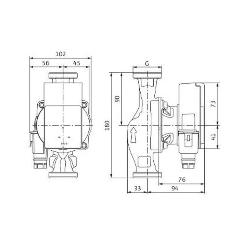 Sūknis cirkulācijas atmos pico 25-1-6