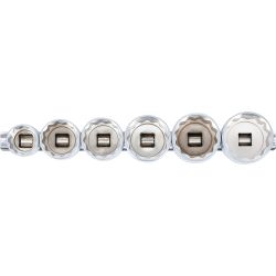 Muciņu komplekts 12-kanšu - 1-2" savienojums - 24 - 38 mm - 6 gab.