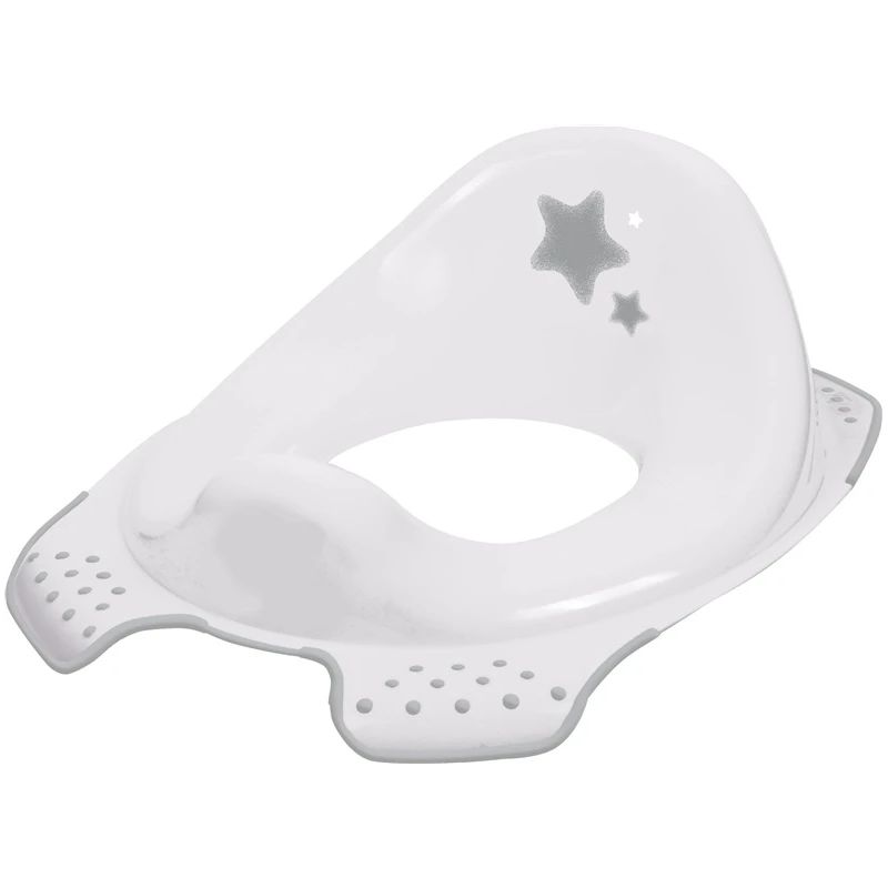 Bērnu mācību podiņa vāks Stars, neslīdošs, balts