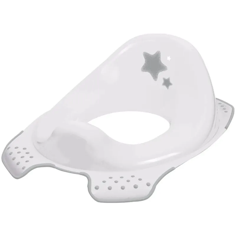 Apmācības tualetes sēdeklis Keeeper Stars Cosmic, balta krās., 15 cm x 30 cm x 40 cm