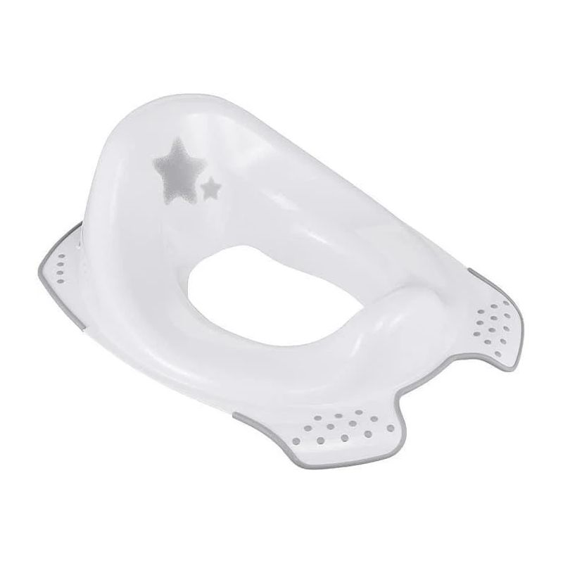 Bērnu mācību podiņa vāks Stars, neslīdošs, balts