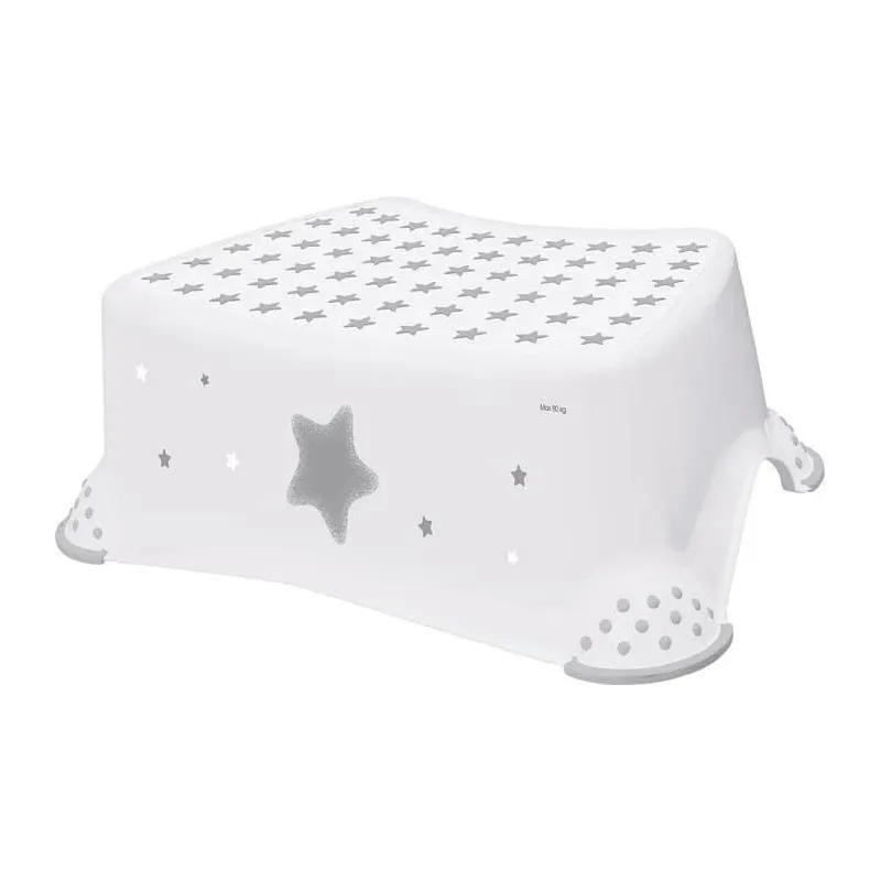 Pakāpiena soliņš Keeeper Stars Cosmic, balta krās., 14 cm x 40.5 cm x 28.5 cm