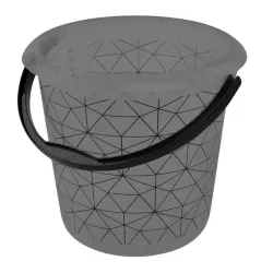 Buitinis kibiras Keeeper Polygon, 10 l, skaidri sp.-juoda sp.