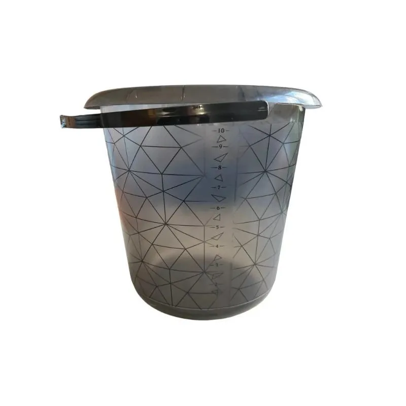 Buitinis kibiras Keeeper Polygon, 10 l, skaidri sp.-juoda sp.